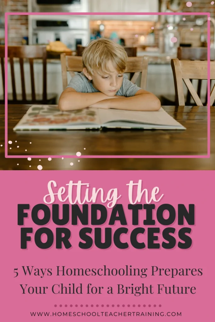 child reading at table