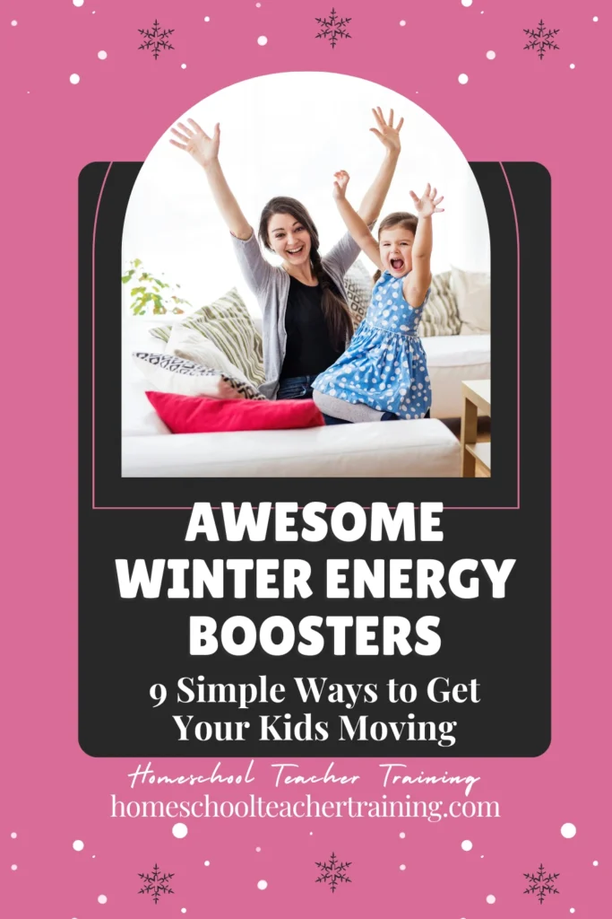 mom and daughter with arms raised in celebration