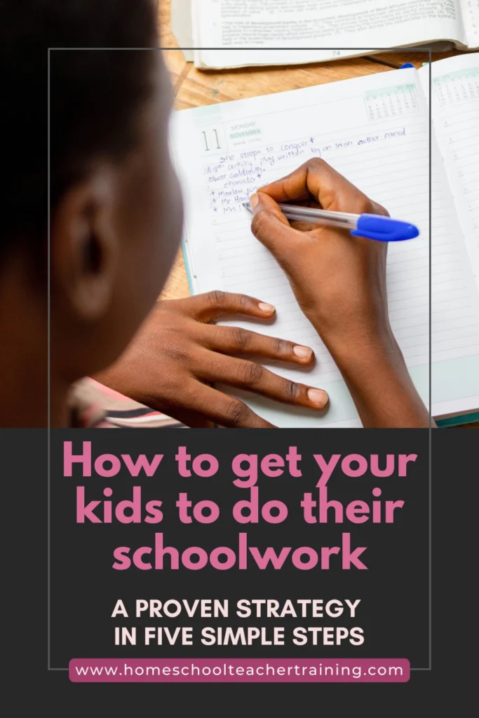 boy doing schoolwork