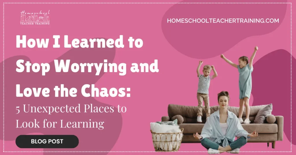 kids jumping on couch - look for learning in your homeschool