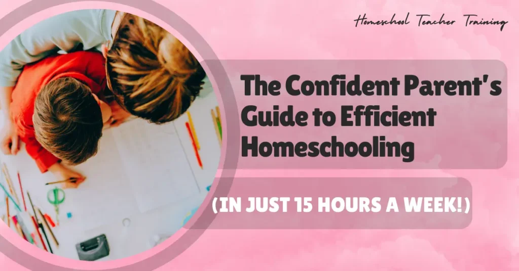 mom and son learning - efficient homeschooling
